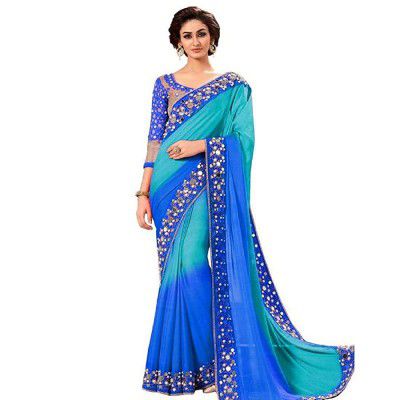 Yashika Women georgette saree SDPL-MIRROR