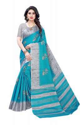 Yashika Womens Art Silk Saree With Blouse Piece(NAURTA_Free Size)