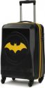 YAYAVAR Small Cabin Suitcase (55 cm) 4 Wheels - BATMAN OFFICIAL MERCHANDISE TROLLEY WITH PREMIUM MOULDED BAT LOGO - Yellow...