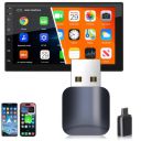 YEARWIN 1 YAER WARRANTY 2 in1 Wireless Carplay Adapter and Android Auto Adapter for Car |Converts Wired to Wireless, Bluetooth Connectivity, Only for Cars with OEM Installed Wired Android Auto and iOS...