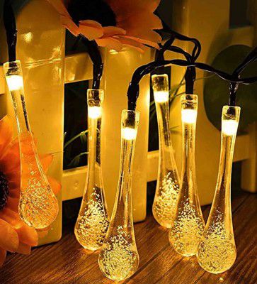 Yellow 5 Meter Water Drop LED String Light