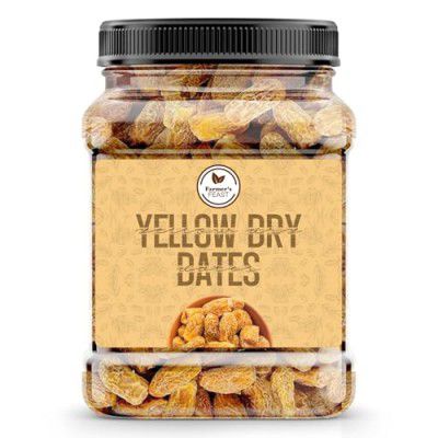 Yellow Dry Dates | Dry Chuara | Healthy & Natural Yellow Dates | Dry Fruits | Jar Pack (1000GM)