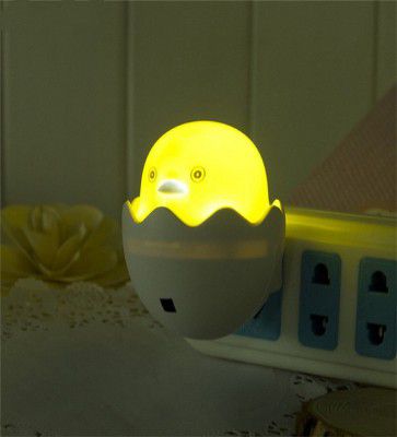 Yellow Duck Sensor LED Plug-in Wall Socket Night Lamp