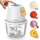 Yelogash 400ML Rechargeable Mini Electric Chopper with 6 Stainless Steel Blades, Chopper Electric for Kitchen, Onion Chopper, Food Processor for Ginger, Garlic, Mint Leaves, Chillies, Portable Design...