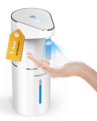 Yelogash Automatic Soap Dispenser, Sensor Hand Wash Dispenser, 1200mAh Battery