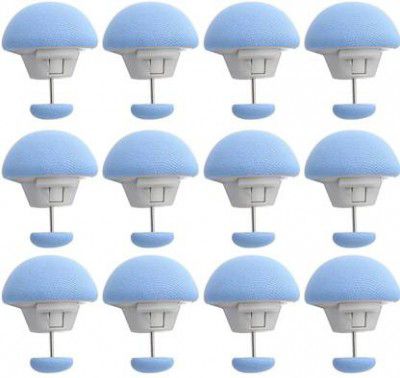YELONA 12-Pcs Blue Duvet Cover Pin & Clips,Double Sided Quilt Fasteners,Cushion,Curtain Cotton Batting  (1.3 cm x 2.9 cm)
