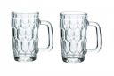 Yera Glass Beer Mug for Drinking Cocktail, Juice, Milkshake, Coke, Soda (325 ML); Pack of 2 - Auburn-BM12A...