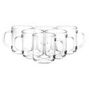 Yera Glass Cups and Mugs - 6 Piece, Clear, 250ml...