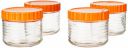YERA LiteBites Snack Jars, 600 ml, 4 Piece...