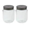 YERA Steelex Snack Jars, 750 ml, 2 Piece...