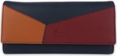 YESSBENZA Womens and Girls Synthetics Faux Leather Fancy Handbags wallet Purses Clutch 6 Multiples Cards Slots (YKFC-301BLUE)