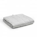 YnM Weighted Blanket (15 lbs, 48''x72'', Twin Size) for People Weigh Around 140lbs | 2.0 Cozy Heavy Blanket | 100% Oeko-Tex Certified Cotton Material Glass Beads, Light Grey...