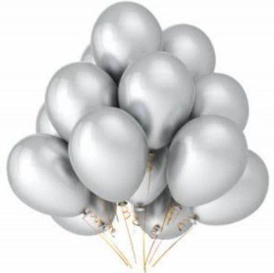 YNS Crafts Stock ®Metallic Premium Party & Celebration Grey Balloon- Pack of 75
