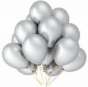YNS Crafts Stock ®Metallic Premium Party & Celebration Grey Balloon- Pack of 75...