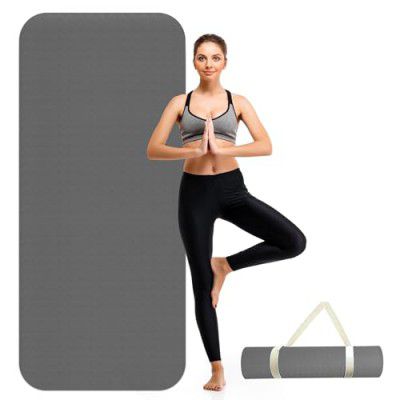 Yoga Mat for Women by SLOVIC | Exercise Mat for Home | Yoga Mat for Men || ANTI SLIP || Workout Mat For Kids | Gym Mat for Indoor Excercise | EVA Yoga Mat 6mm Thick | Non-Slip Yoga Mat | Grey