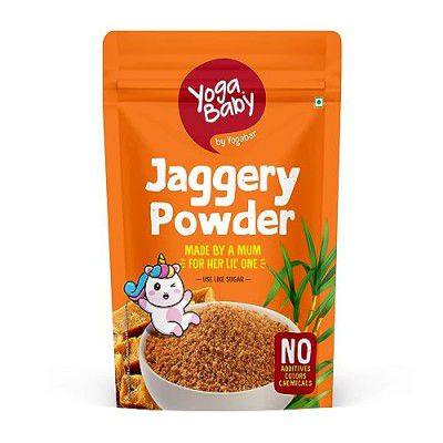 Yogababy by YogaBar Jaggery Powder, Healthy Nut Powders for Infants, Kids|Sugar Replacement Powder, Easy to Slurp Baby Foods, Tasty Cereal for Babies, Rich in Magnesium, Iron, Calcium, Potassium, 300g