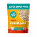 Yogabar 100% Rolled Oats - 1 kg Pouch | Premium Golden Rolled Oats, Gluten Free Oats...