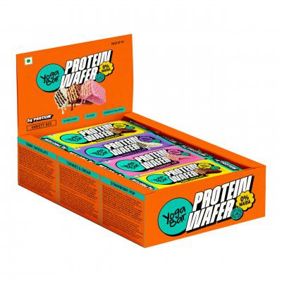 Yogabar 10g Protein Wafer Bars Variety Pack | 40g Each | Pack of 10