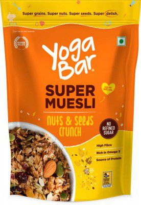 Yogabar by Yogabar Nut and seeds Muesli, Wholegrain Breakfast, High Fiber Pouch  (700 g)