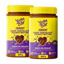 Yogabar Crunchy Peanut Butter | Dark Chocolate Peanut Butter with High Protein & Anti-Oxidants | Creamy, Crunchy & Chocolatey | Non GMO Vegan Peanut Butter - 400gm Each...