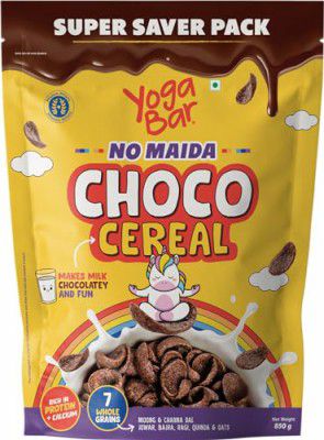 Yogabar Multigrain Chocos Cereal for Breakfast, Zero Maida, Delicious Chocolate Chocos, 850g