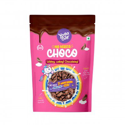 Yogabar Multigrain Chocos Cereal for Breakfast, Zero Maida