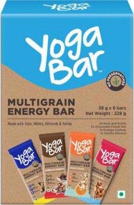 Yogabar Multigrain Energy Bar Box (228 g)