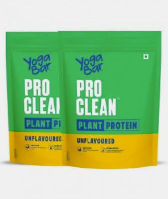 Yogabar Plant Protein Unflavoured | 28g per scoop | Clean ingredients Plant-Based Protein (1 kg, Unflavoured)