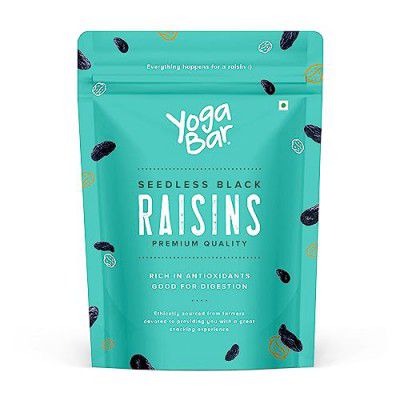 Yogabar Premium Black Raisins 500 grams