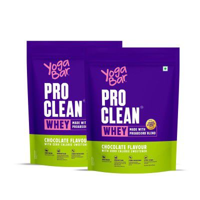 Yogabar Pro Clean Whey Protein Concentrate 907g Pack of 2