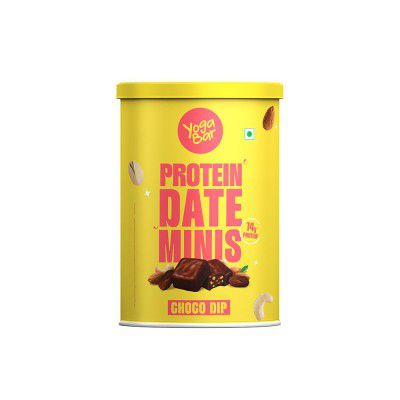 Yogabar Protein Date Minis Bites Choco Dip - 200g Pack (10 x 20g)