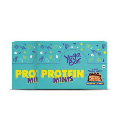 Yogabar Protein Minis, 4g Protein Bar (Pack of 2 -24 Bars each) 