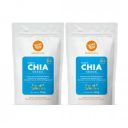 Yogabar Roasted Organic Chia Seeds, Rich Source in Plant Protein, Diet Food Healthy Snacks, Loaded with Calcium, Iron, Zinc and Magnesium 250gm (Pack of 2)...