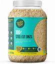 Yogabar Steel Cut Oats 1.5kg | Premium Oats, Gluten Free Oats with High Fibre, 100% Whole Grain, Non GMO, No Added Sugar | - 1.5 kg Plastic Bottle  (1.5 kg)...