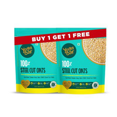 Yogabar Steel Cut Oats 750g(Pack of 2)