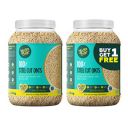 Yogabar Steel Cut Plain Oats 1.5Kg | 1+1 | Healthy Protein Breakfast Oatmeal| Premium & Gluten Free Oats | 100% Whole Grain, Non Gmo | High In Iron & Fibre | 1.5 Kg Pack Of 2 | 100%Vegan...