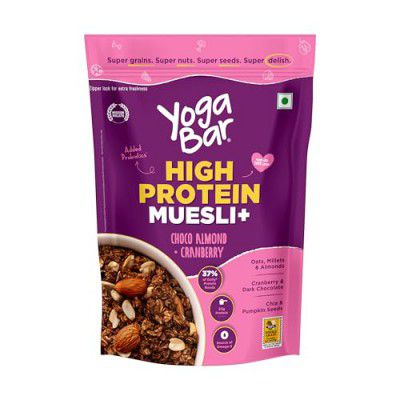 Yogabar Super High Protein Muesli 350g | 21g Protein