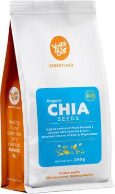 Yogabar Yogabar Roasted Organic for Weight Loss Black Chia Seeds  (250 g)