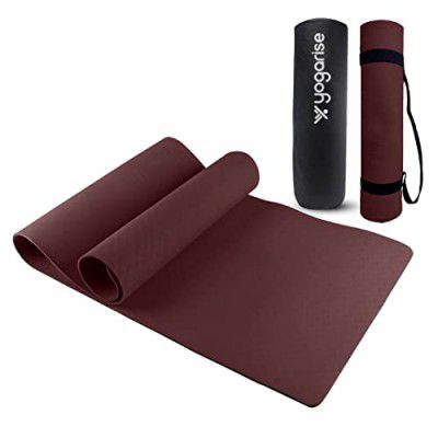 Yogarise Yoga mat with Bag and Strap (Wine, 4mm)