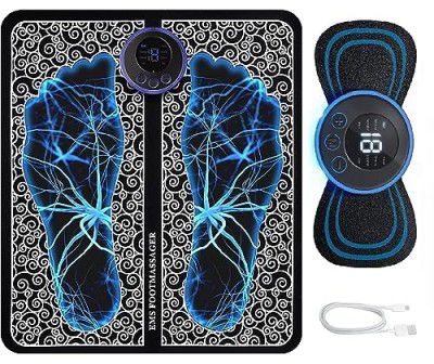 YOGIMOONI Foot Massager-Yogimooni Wireless Ems Massage Machine,Rechargeable,Portable,&Foldable Design. 8 Modes,19 Intensity Levels For Ultimate Pain Relief Foot Massager Pain Relief Wireless,New-2023