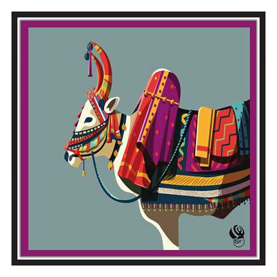Yogine Rolled Paper Poster Wall Art & Wall Décor - Self Adhesive (12x12 inches)-Rolled-211/222-69