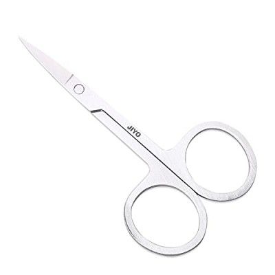 YOJIYO - Grooming Small Scissor for Hair Cutting and Moustache Trimming (Pack Of 1 Silver)
