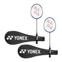 Yonex GR 303 Aluminium Blend Badminton Racquet with Full Cover, Set of 2 (Blue/Blue)...