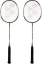 YONEX ZR-100 Light Black, Grey Strung Badminton Racquet (Pack of 2, 85 g)...