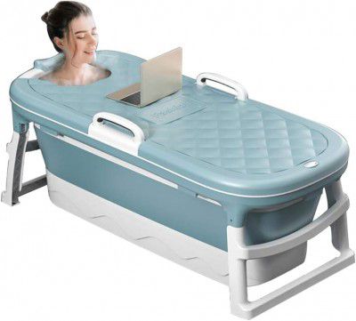 Yopple Bath tub for adult for bathroom Tub for Home SPA, Maintains Hot & Cold Temperature, Drainage Hole, Thickened Layer for Hot and ice bath tub for adults (Flower)