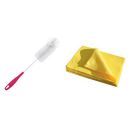 YORK Bottle Brush 1 L + Cottonlike Kitchen & Household Cleaning Cloth 10 Pcs...
