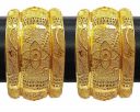 YouBella Fashion Jewellery Traditional Gold Plated Original Gold Look Wedding/Party Wear Bracelet Bangle Set of 6 Bangles Jewellery For Girls and Women...