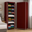 YouCopia Collapsible Wardrobe 9 Shelves Storage Clothes Storage  for Home Office-Maroon...