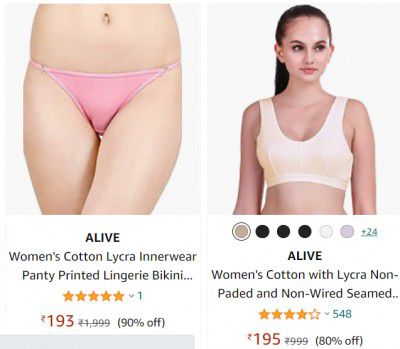 Younky Combo Printed Hipster Panty for Women starting at ₹193
