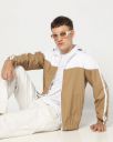 YOUSTA Men Colourblock Regular Fit Hooded Jacket...
